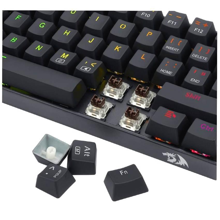 Teclado Mecanico Redragon Dragonborn Negro Switch Brown